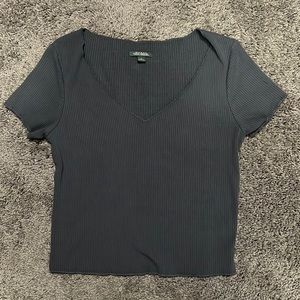 Wild Fable Grey Crop T-Shirt